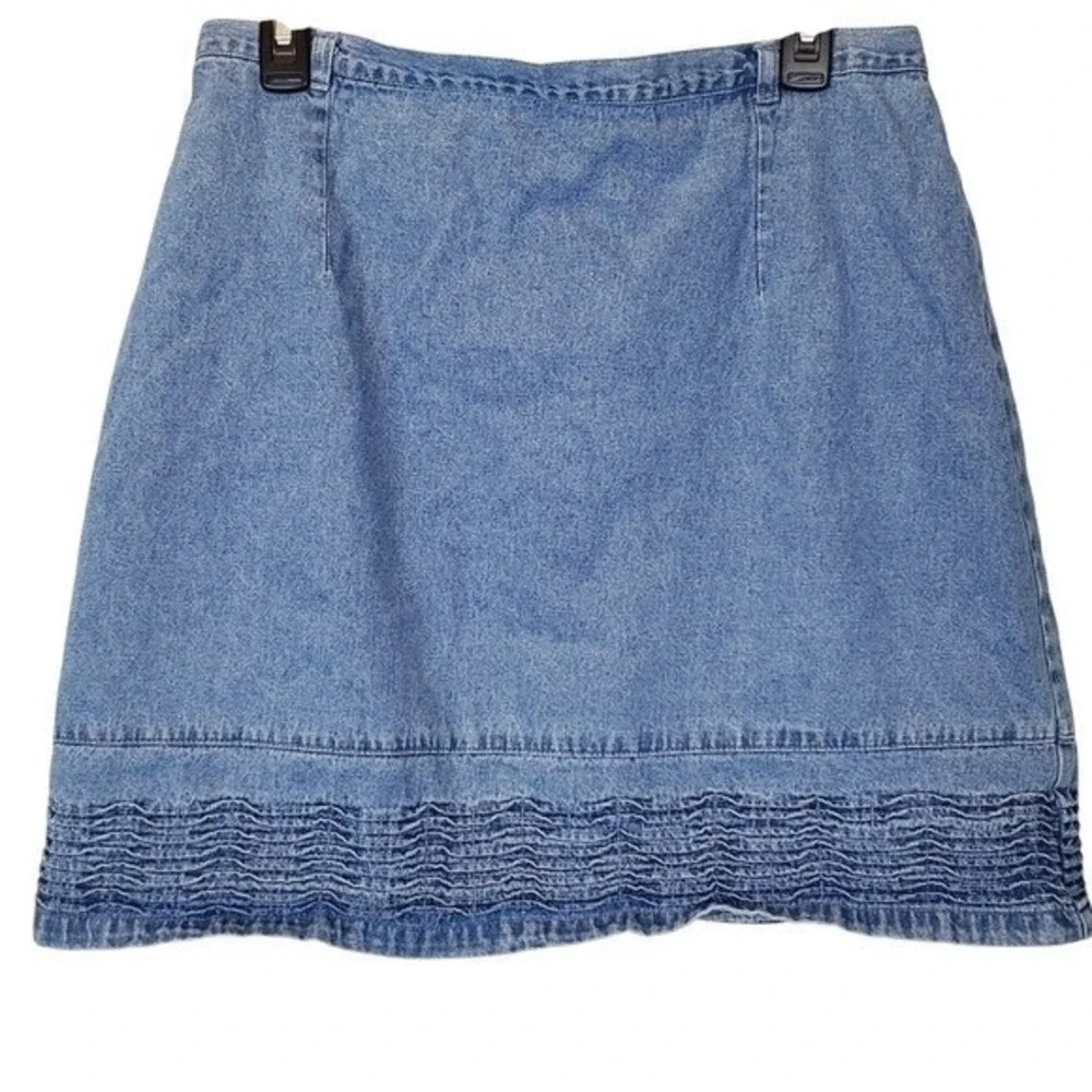 Route 66 Y2K‎ Denim Mini Skirt Blue Jean Juniors 17/18 Cotton 2000s Mallcore